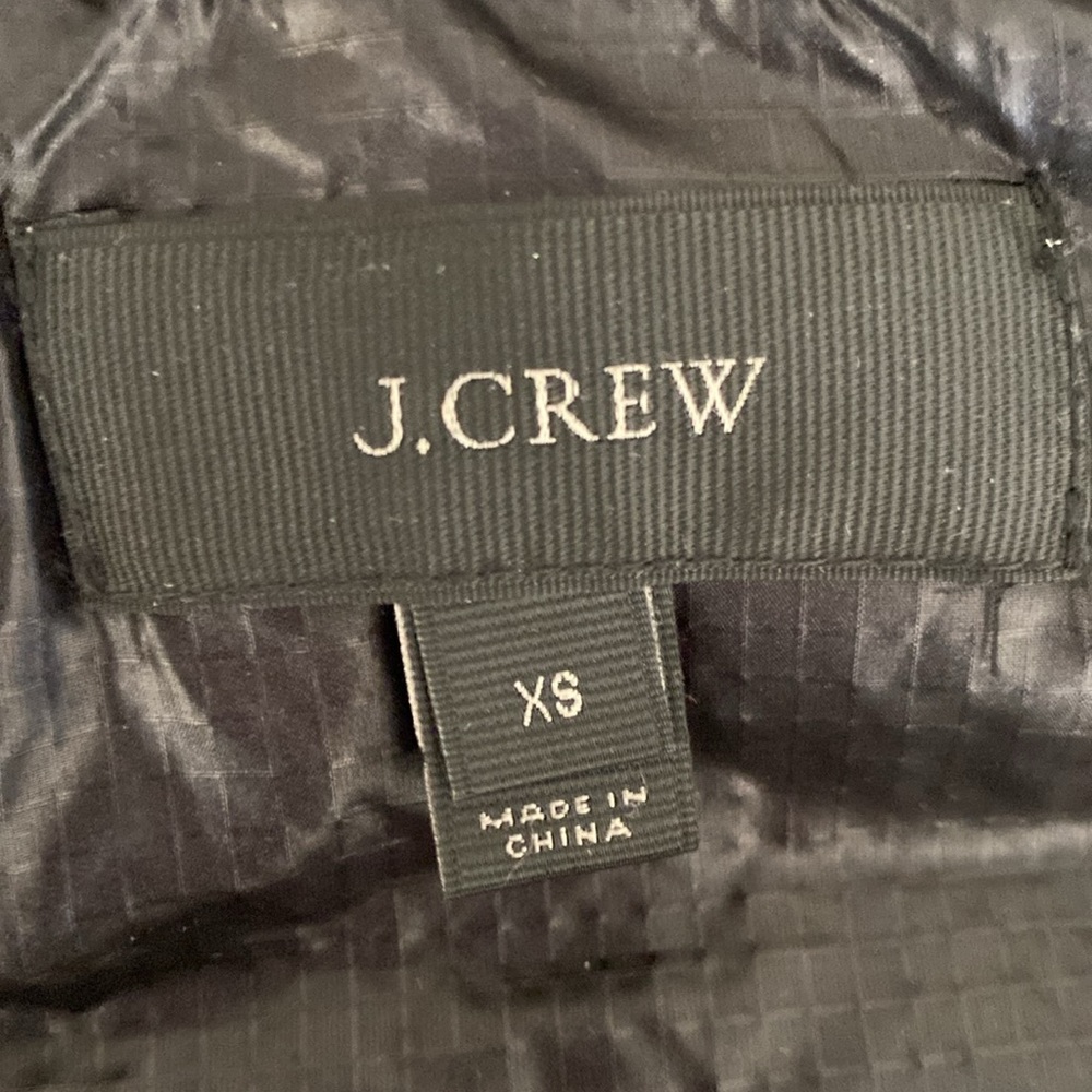 J Crew Women's Down Puffer Vest - Black - Size XS - Picture 9 of 9